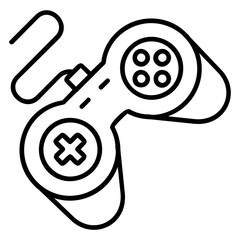 Game line icon Illustration vector grapic