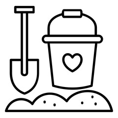 Sand line icon Illustration vector grapic