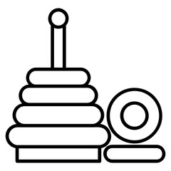 Pyramid line icon Illustration vector grapic
