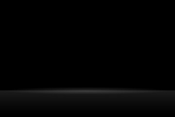 Black Room Background. Vector Illustration. Wallpaper. Studio Banner