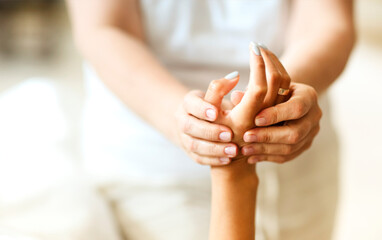 Professional massage of hands