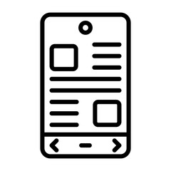 Mobile Vector Icon © Graphic Nehar
