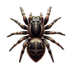 spider isolated on transparent or white background, PNG