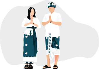 Clothes of Bali Illustration