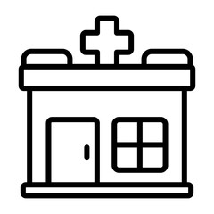 Hospital Vector Icon