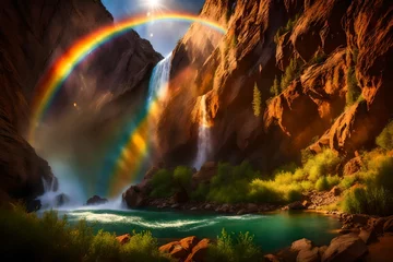 Foto op Plexiglas Vinicunca rainbow in the mountains