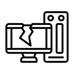 Desktop Computer Vector Icon