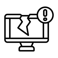 Monitor Vector Icon