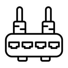 Obraz premium Router Vector Icon