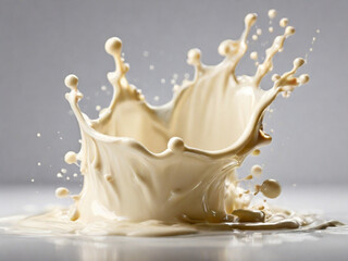 Fototapeta na wymiar milk splash isolated on white background