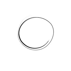 hand drawn scribble circle