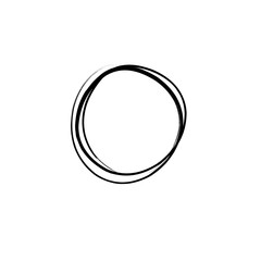 hand drawn scribble circle