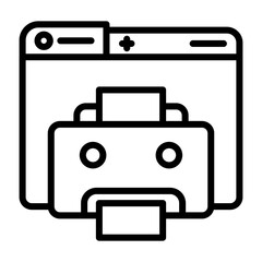 Fototapeta premium Printer Vector Icon