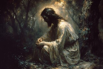 Jesus in the Woods: A Reflection of Faith in the Modern World Generative AI