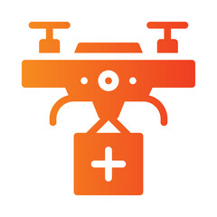 medical assistance flat gradient icon