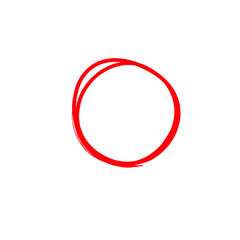 Hand drawn circle sketch frame