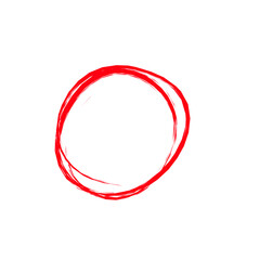 Hand drawn circle sketch frame