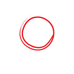 Hand drawn circle sketch frame