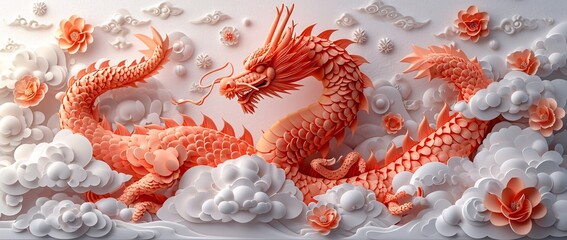 Dragon Sculpture: A Blend of Tradition and Modernity Generative AI