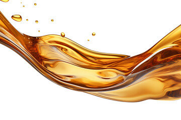 Close-up photo of oil, grease spreading, isolated white background ultra realistic