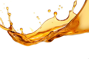 Close-up photo of oil, grease spreading, isolated white background ultra realistic