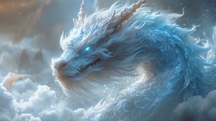 Chinese New Year Dragon: A Celebration of Longevity and Good Fortune Generative AI