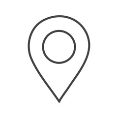 Vector flat icon. Navigation and address icons. Gray icon on isolated on white background. Perfect for your creative idea.
