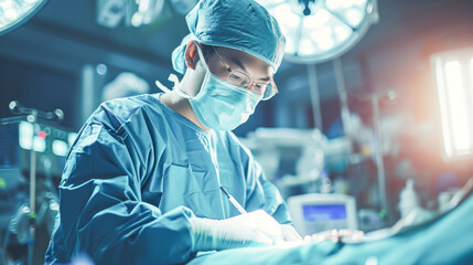 病院で手術をするドクター