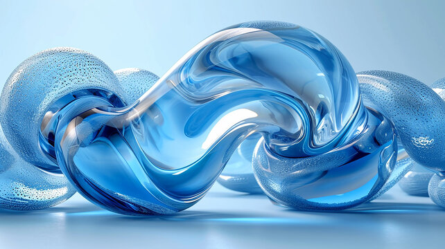 Beautiful background of fused flowing glass