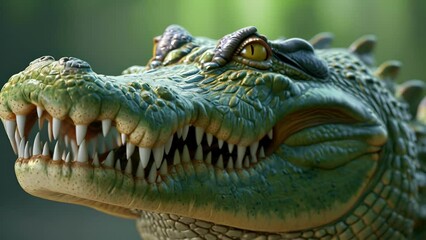 Cartoon digital avatars of Gentle Jaws This crocodile dentist may have fearsome teeth, but he knows how to handle them with care.