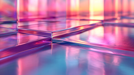 Beautiful glass block background