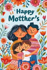 Warm wishes to a wonderful mom and her happy little ones.