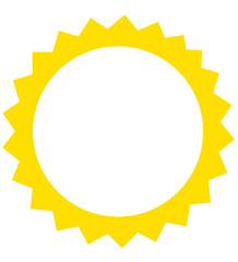 Isolated Sun Icon. Template Clipart. Stock Illustration
