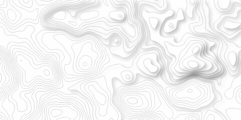Fototapeta premium Topographic map. Geographic mountain relief. Abstract lines background. Contour maps. Vector illustration, Topo contour map on white background, Topographic contour lines vector map seamless pattern