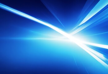 Abstract blue background with dynamic light effect