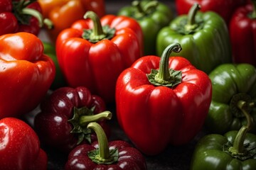 red and green peppers