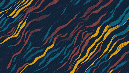Colorful waves creating a dynamic backdrop