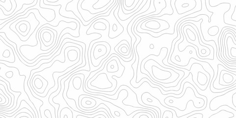 Topographic map. Geographic mountain relief. Abstract lines background. Contour maps. Vector illustration, Topo contour map on white background, Topographic contour lines vector map seamless pattern.