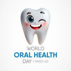 World Oral Health day is observed annually on March 20, a year long campaign dedicated to raising global awareness of the issues around oral health and the importance of oral hygiene. Vector art