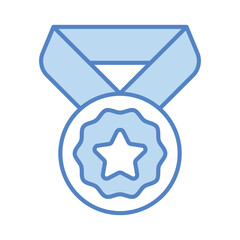 Medal icon isolate white background vector stock illustration
