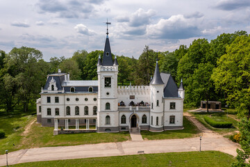 Stameriena Castle in Eastern Latvia after the facade reconstruction in 2019