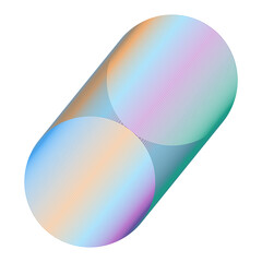 An abstract cut out transparent futuristic gradient streak design element.