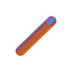 An abstract cut out transparent futuristic gradient streak design element.