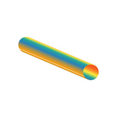 An abstract cut out transparent futuristic gradient streak design element.