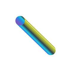 An abstract cut out transparent futuristic gradient streak design element.
