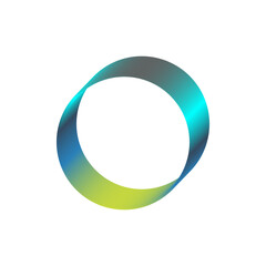 An abstract cut out transparent futuristic gradient streak design element.