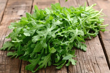 Arugula isolated kitchen table professional advertising food photography