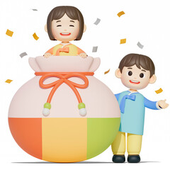 한국 새해 인물 세트