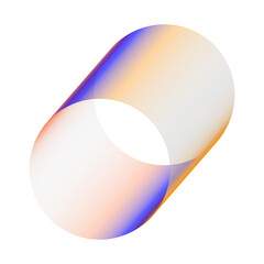 An abstract cut out transparent futuristic gradient streak design element.