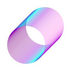 An abstract cut out transparent futuristic gradient streak design element.